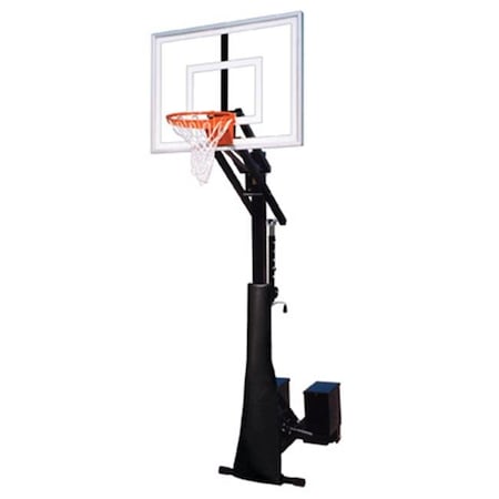 Newalthlete RollaJam III Steel-Acrylic Portable Basketball System; Black NE300383